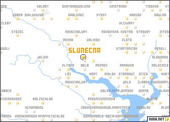 map of Slunečná