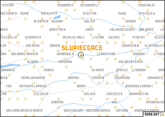 map of Słupiec Gace