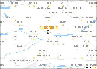 map of Słupówko