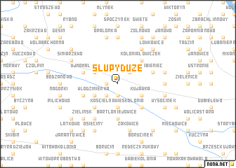 map of Słupy Duże