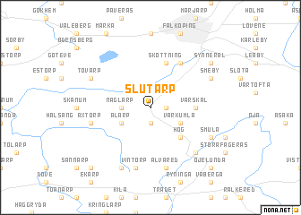 map of Slutarp