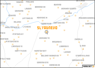 map of Slyadnëvo