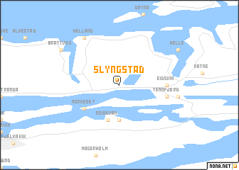 map of Slyngstad