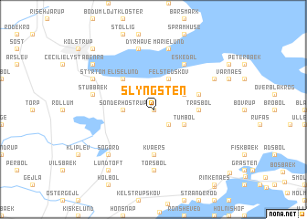 map of Slyngsten