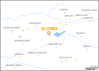 map of Sly Park