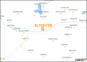 map of Slyuditsa