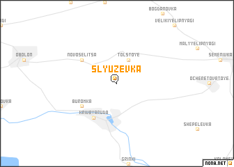 map of Slyuzevka