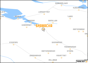 map of Småbacka