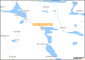 map of Småbodarna