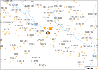 map of Smać