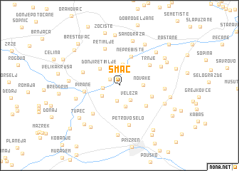 map of Smać
