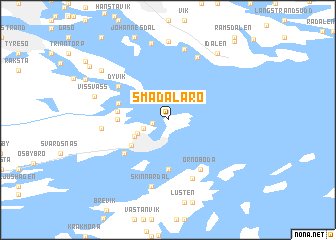 map of Smådalarö