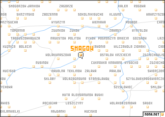 map of Smagów