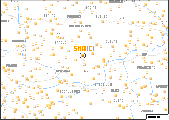 map of Smaići