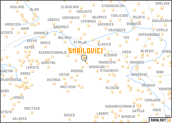 map of Smailovići