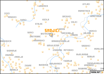 map of Smajići