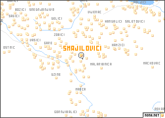 map of Smajilovići