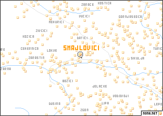 map of Smajlovići