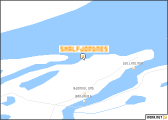 map of Smalfjordnes