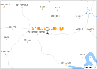 map of Smalleys Corner