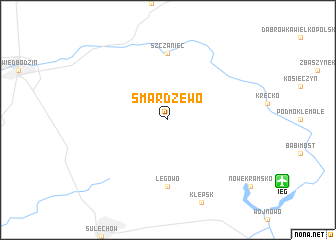 map of Smardzewo