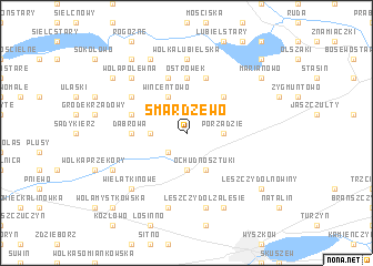 map of Smardzewo