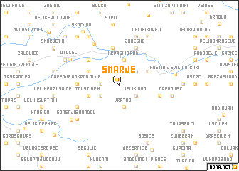 map of Šmarje