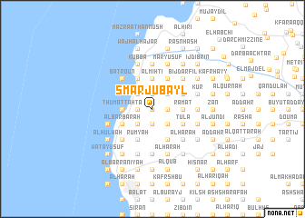 map of Smār Jubayl
