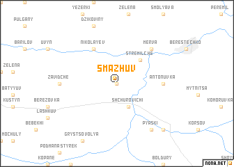 map of Smazhuv