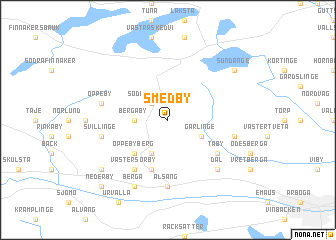 map of Smedby