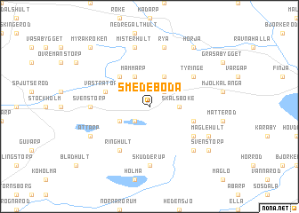 map of Smedeboda