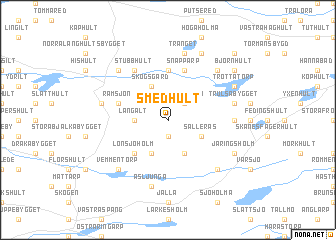 map of Smedhult