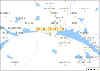 map of Smedjebacken