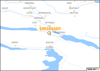 map of Smedodden
