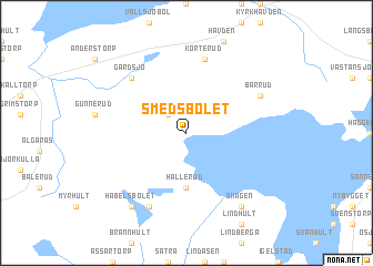 map of Smedsbolet