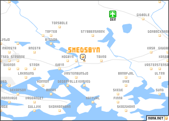 map of Smedsbyn