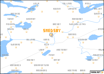 map of Smedsby