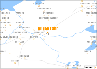 map of Smedstorp