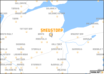 map of Smedstorp