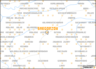 map of Smęgorzów