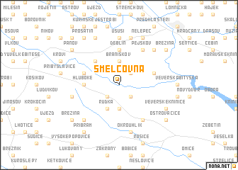 map of Smelcovna