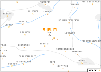 map of Smelyy