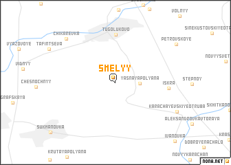 map of Smelyy
