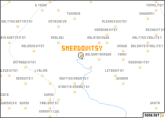 map of Smerdovitsy