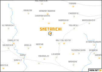 map of Smetanichi