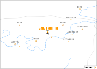 map of Smetanina