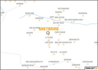 map of Smetanino