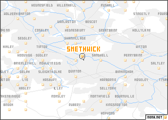 Smethwick (United Kingdom) map - nona.net