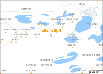 map of Smetsova