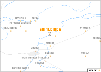 map of Śmiałowice